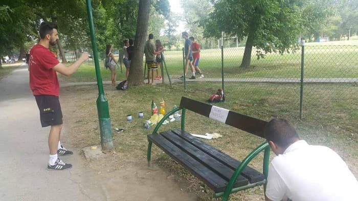Počelo sređivanje prostora oko bazena
