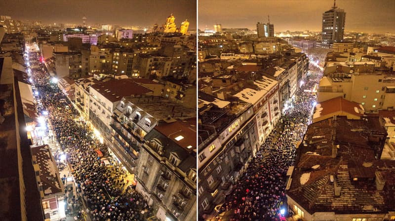 PROTEST kroz objektiv fotografa: Pogledam levo... pogledam desno - nigde kraja! (FOTO)