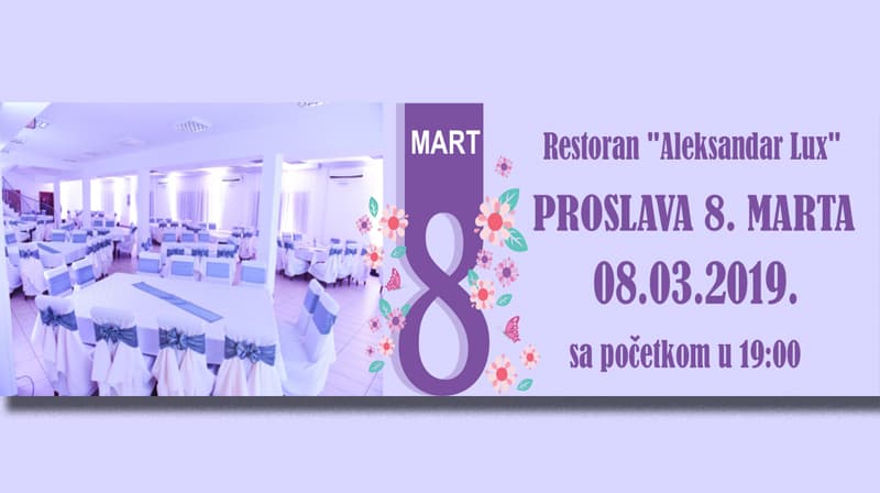 Osmomartovska proslava u restoranu "Aleksandar Lux" u Čačku