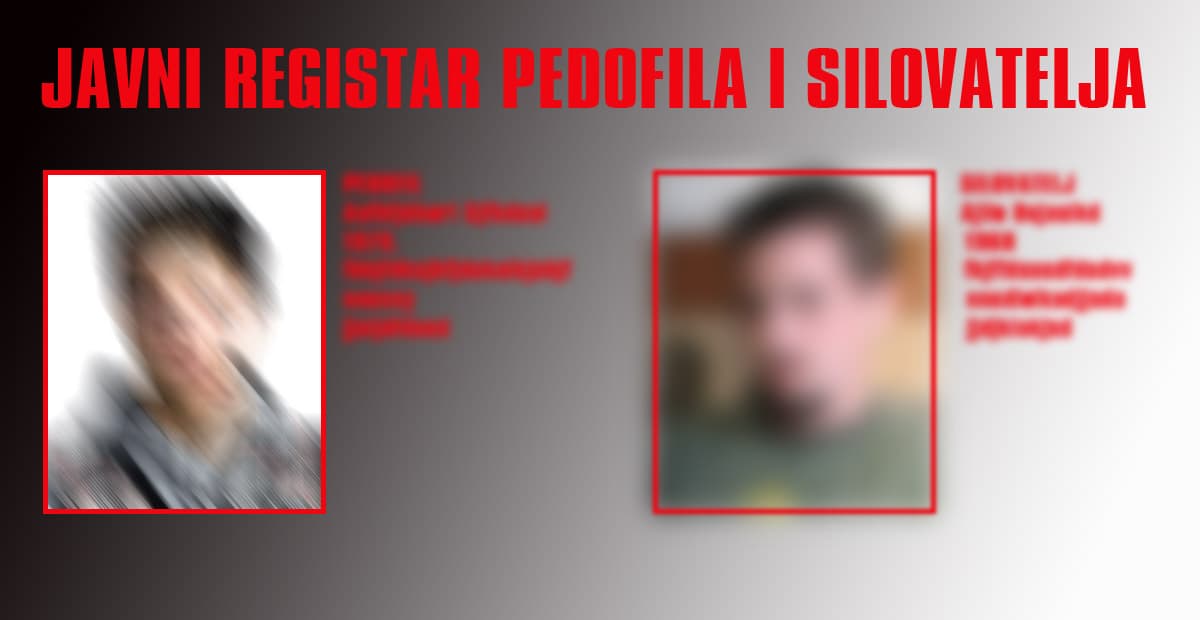 USKORO javni registar pedofila i silovatelja