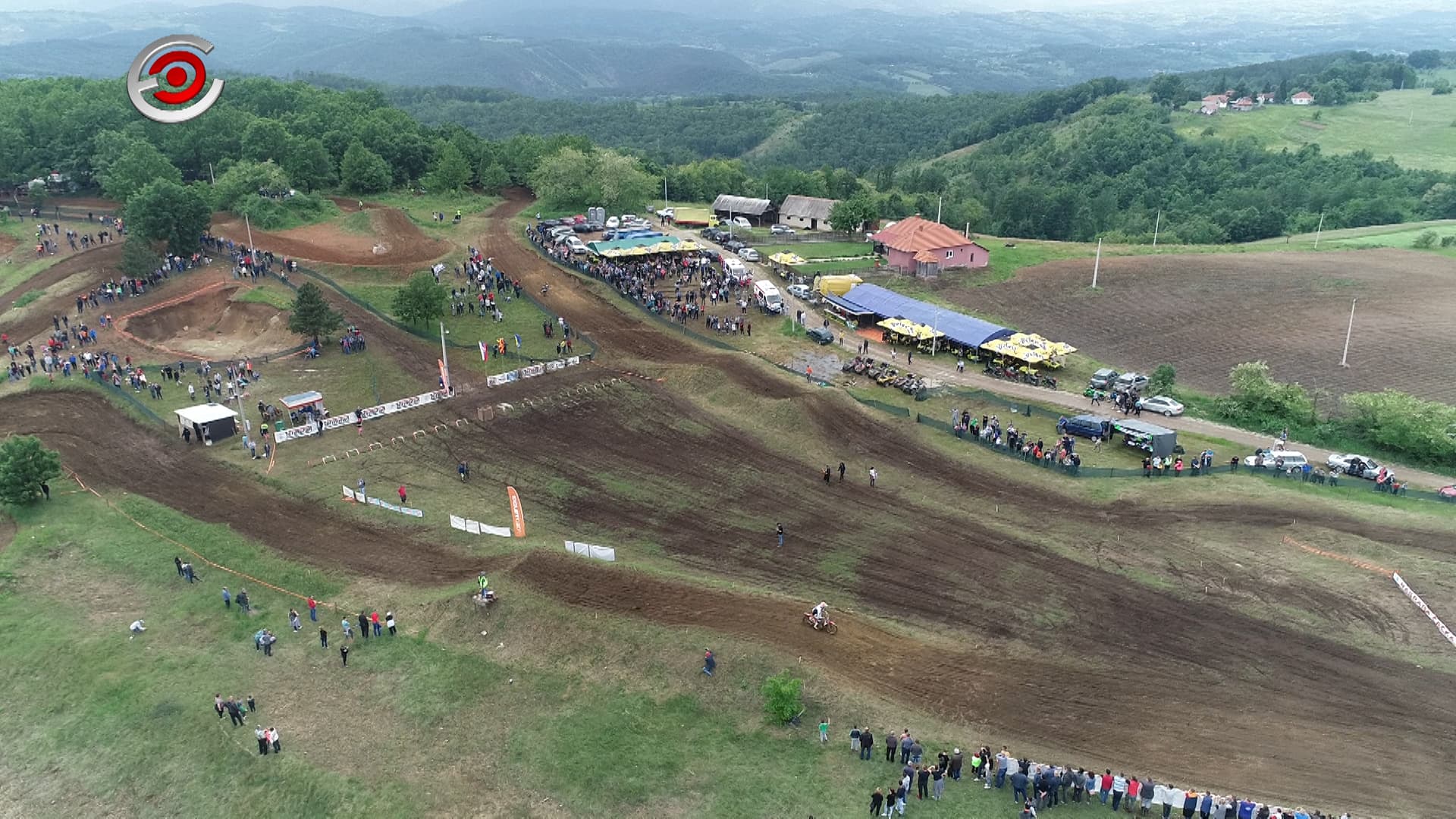 Otvoreni šampionat u moto - krosu Jeljen 2019. (SNIMAK DRONOM)