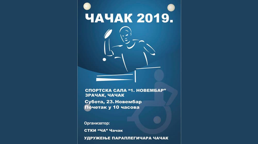Stonoteniski turnir Čačak 2019. u subotu