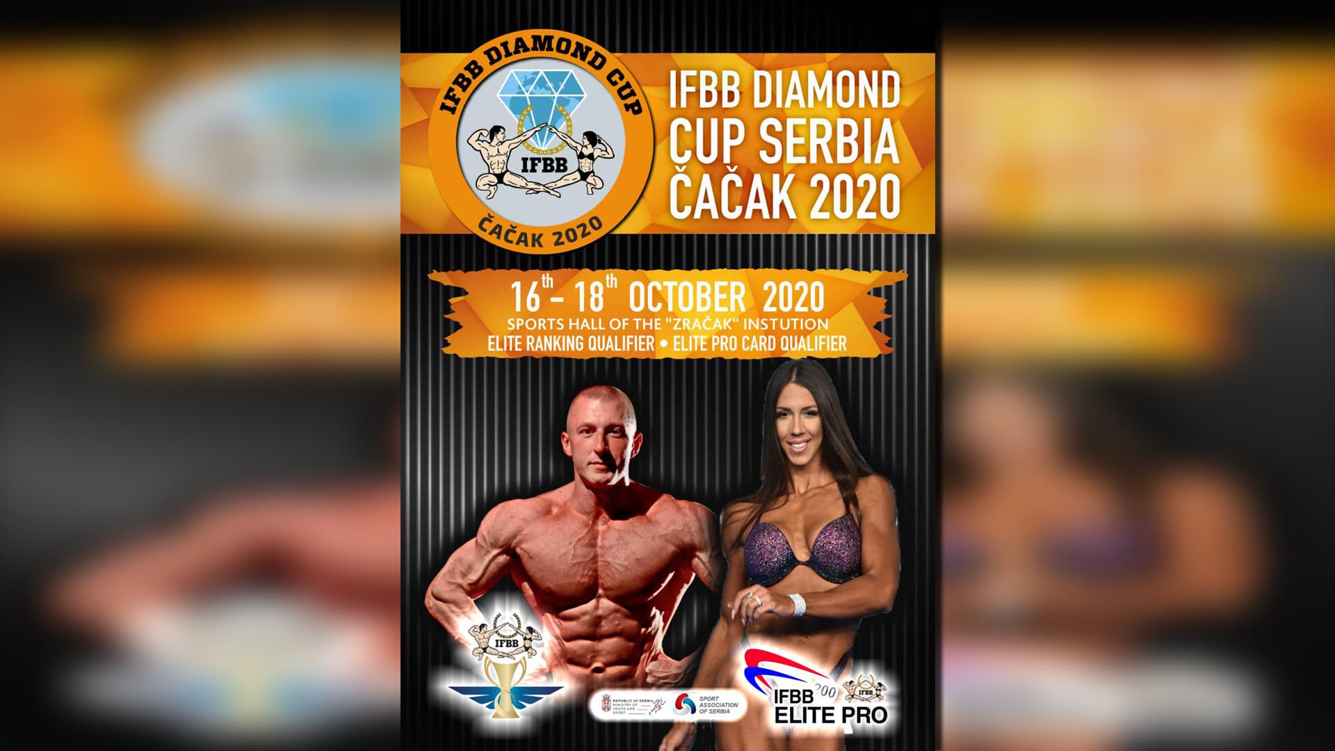 Bodibilding i fitnes spektakl u Čačku - "IFBB DIAMOND CUP SERBIA - ČAČAK"