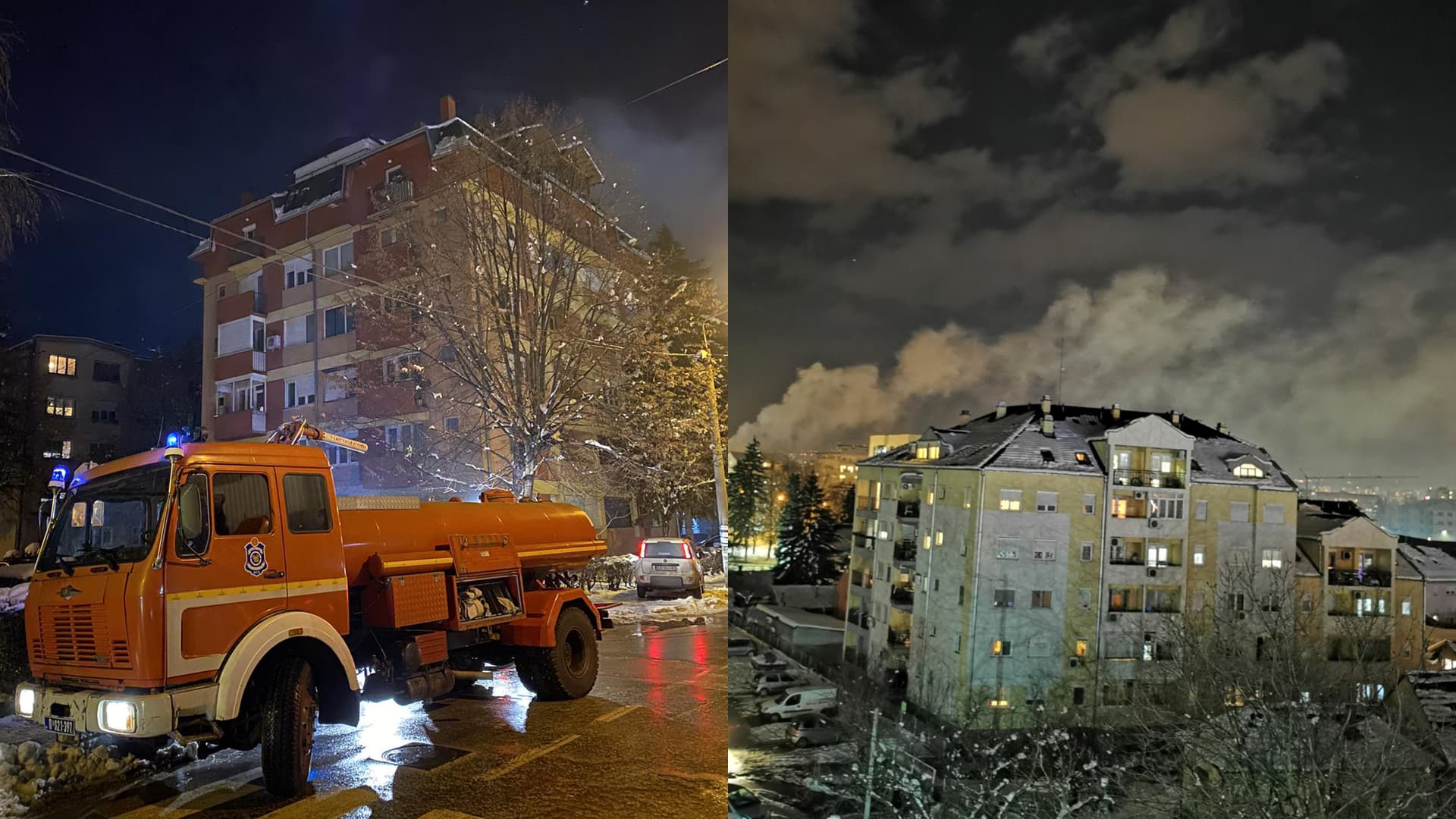 Požar u potkrovlju stambene zgrade, stanari evakuisani (FOTO)