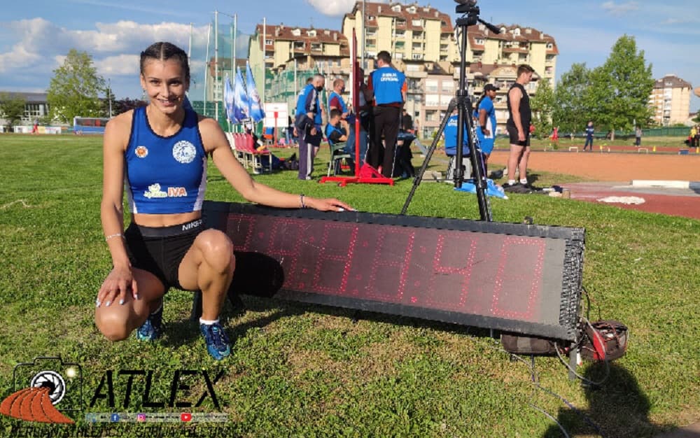 Ivana Ilić na 100 m istrčala treći rezultat svih vremena u Srbiji