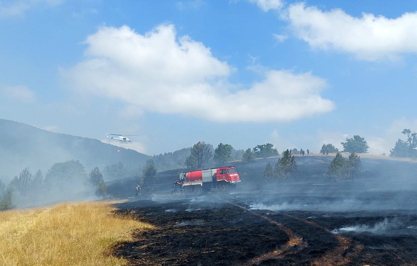 VANREDNA SITUACIJA NA MOKROJ GORI: Vatra se naglo širi, četiri helikoptera gase požar (FOTO+VIDEO)