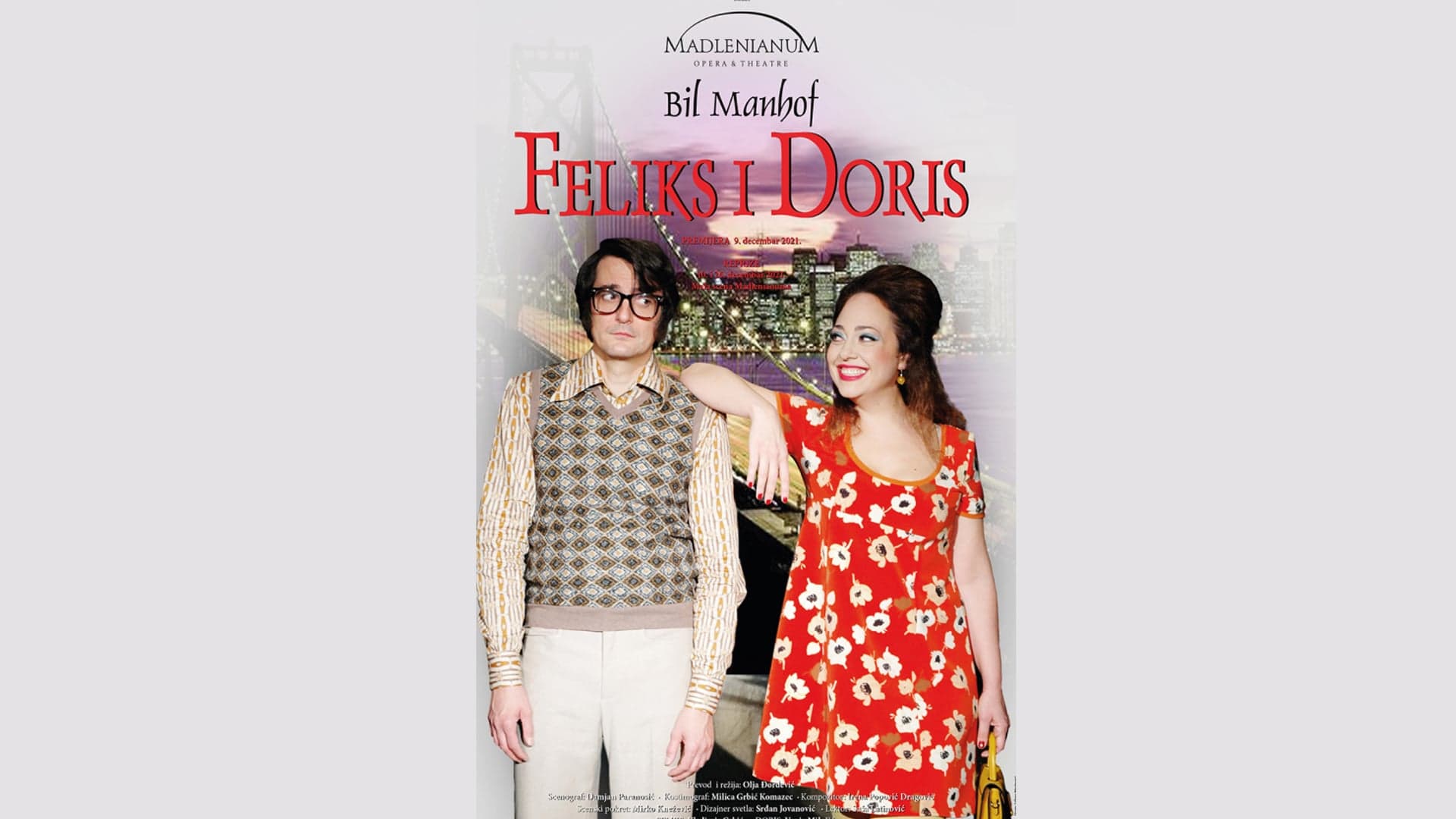 Predstava "Feliks i Doris" u Domu kulture u Čačku