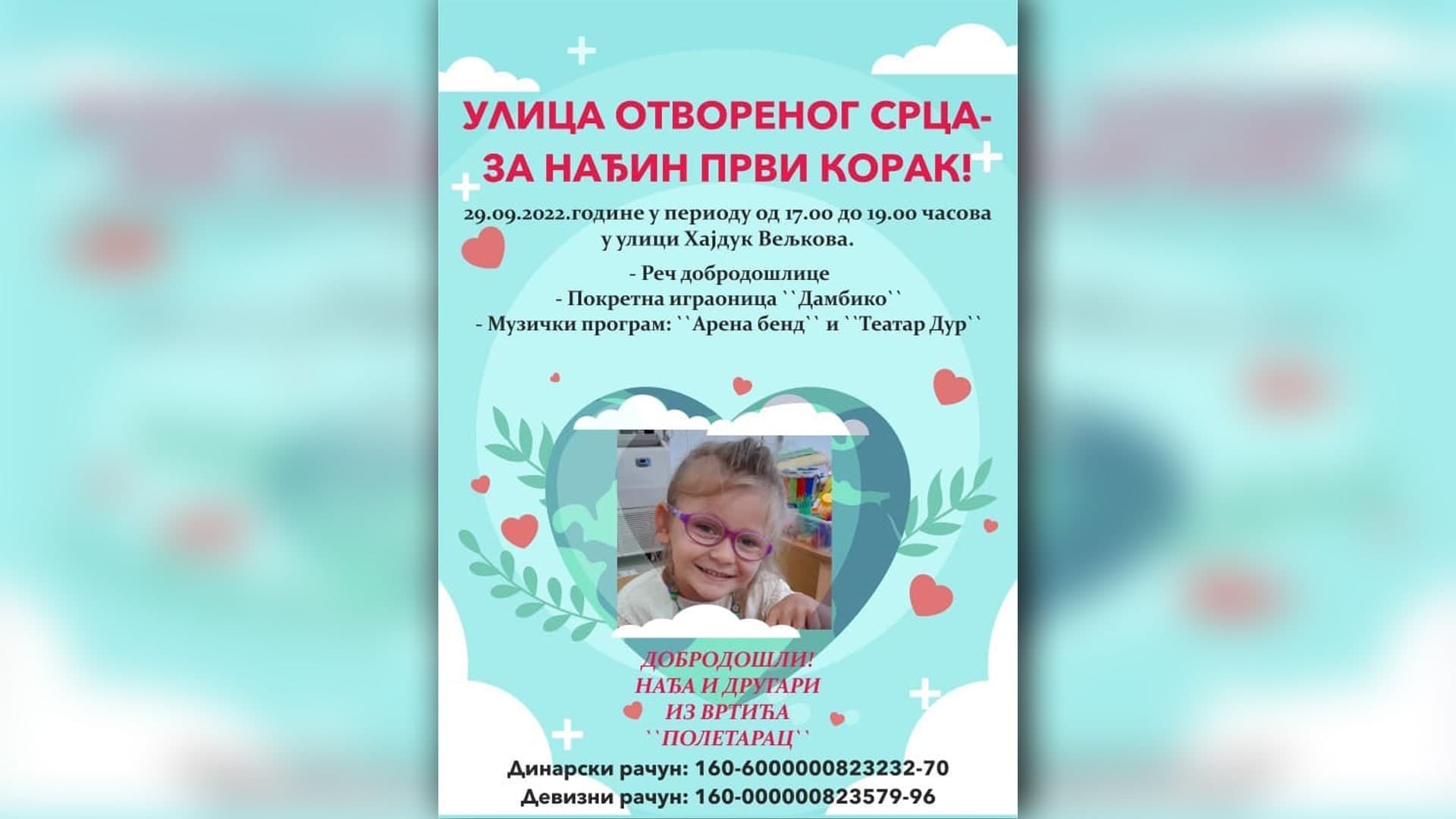 Ulica otvorenog srca - za Nađin prvi korak