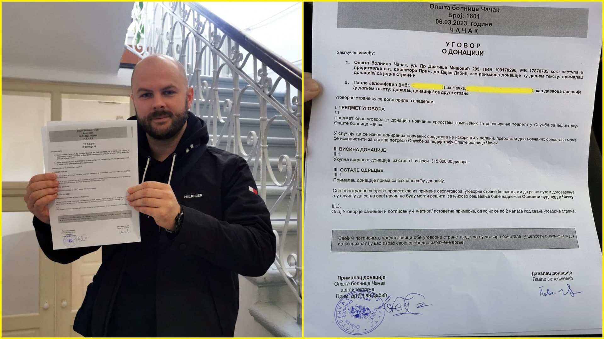 Zahvaljujući novčanim donacijama Čačana, Pedijatrija Opšte bolnice dobija novo kupatilo