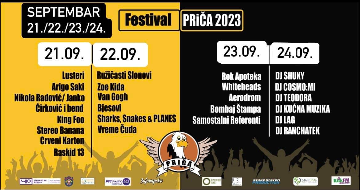 Zbog loših vremenskih uslova, Festival PRiČA odložen za septembar