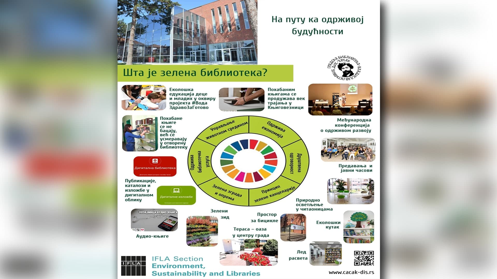 Poster čačanske Biblioteke na sajtu IFLE