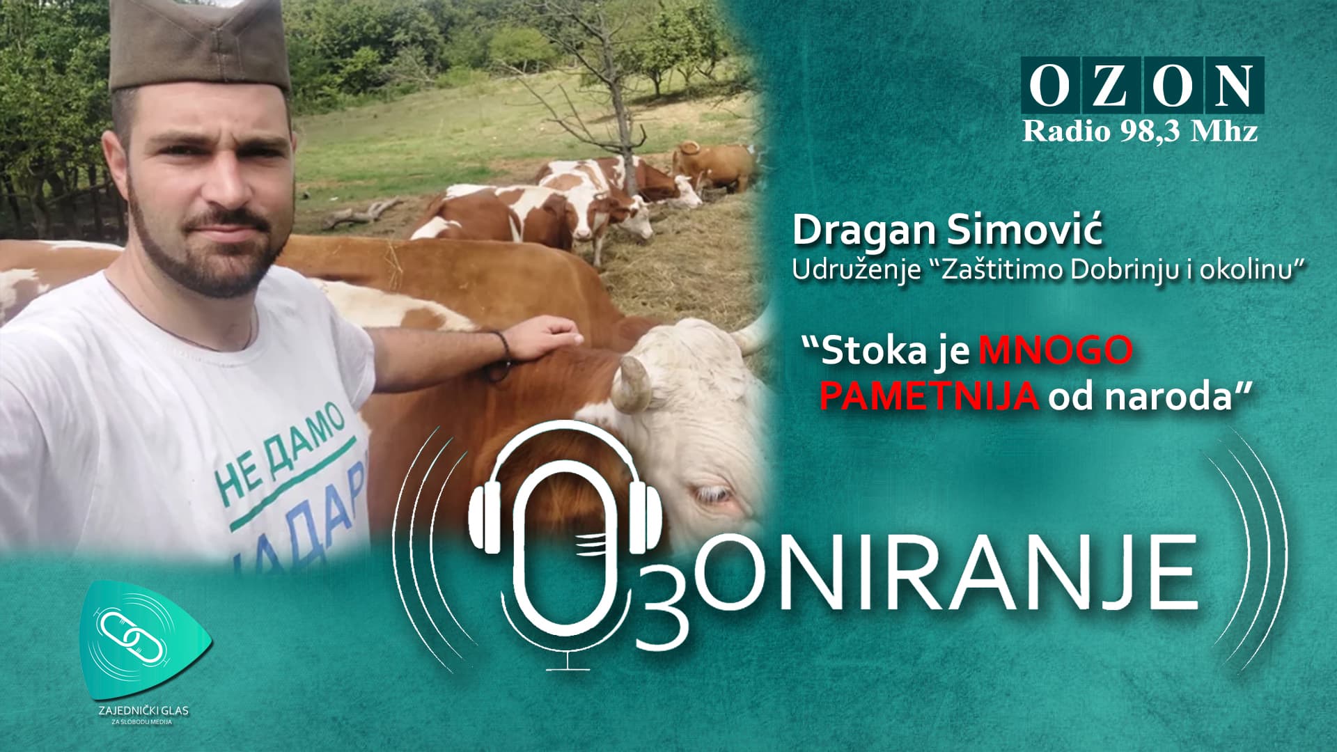 OZONIRANJE: "Stoka je mnogo pametnija od naroda" (AUDIO)