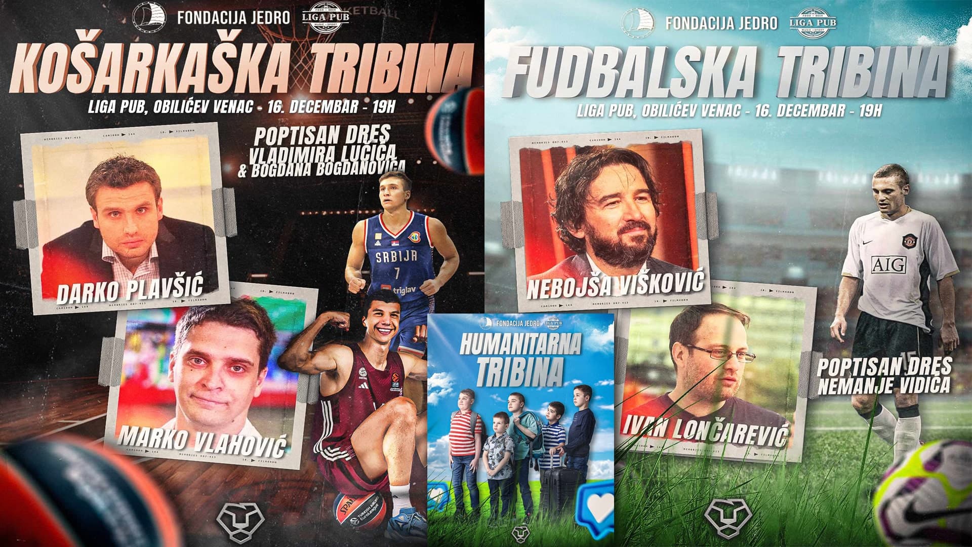Fondacija "Jedroâ€œ i Fantazi Masteri pozivaju sve ljubitelje sporta na humanitarnu tribinu za petoricu dečaka obolelih od Dišenove mišićne distrofije
