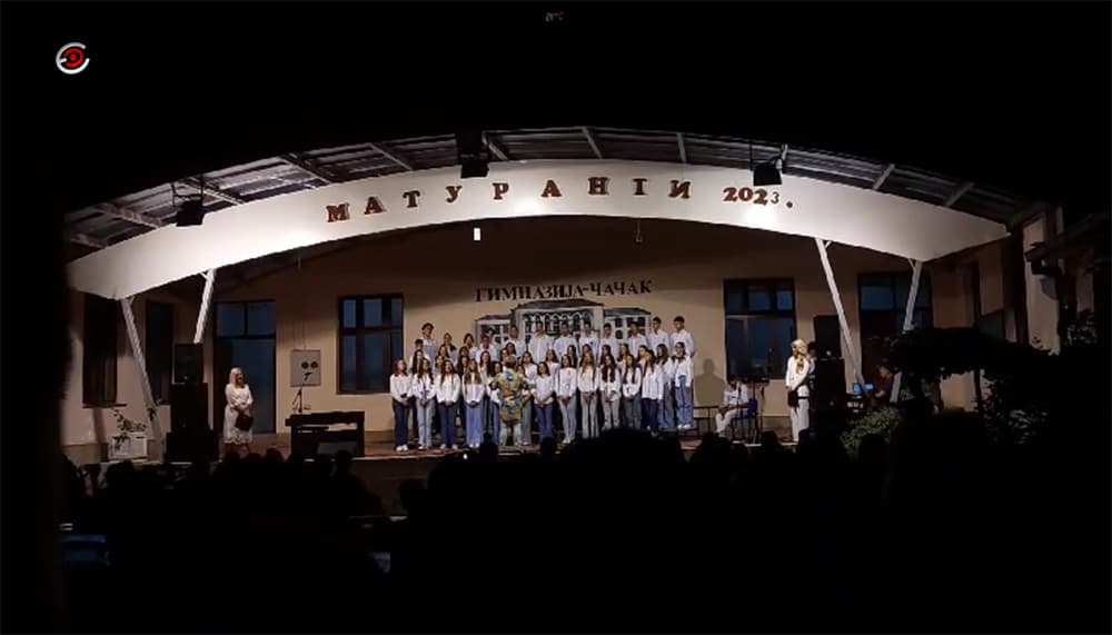 Koncert hora čačanske Gimnazije