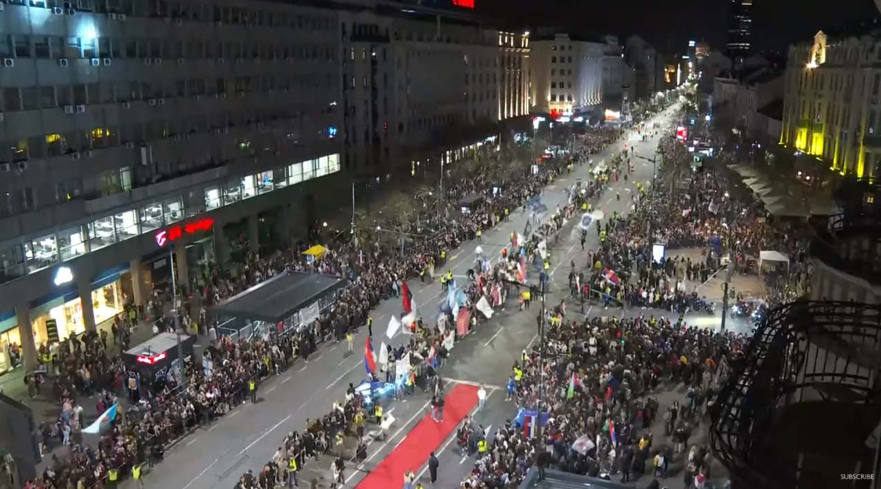 Svetski mediji - Rojters, Tajms i Sandej Tajms uživo prenose doček studenata u Beogradu (VIDEO)