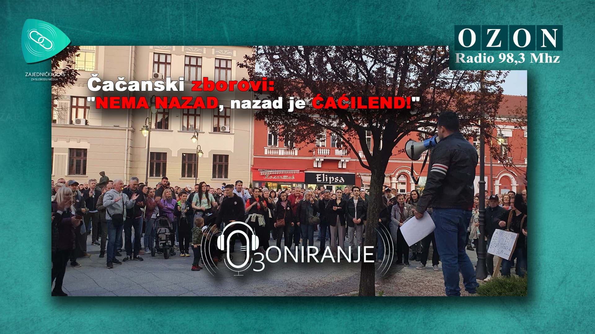 OZONIRANJE: Čačanski zborovi - "Nema nazad, nazad je Ćacilend" (AUDIO)