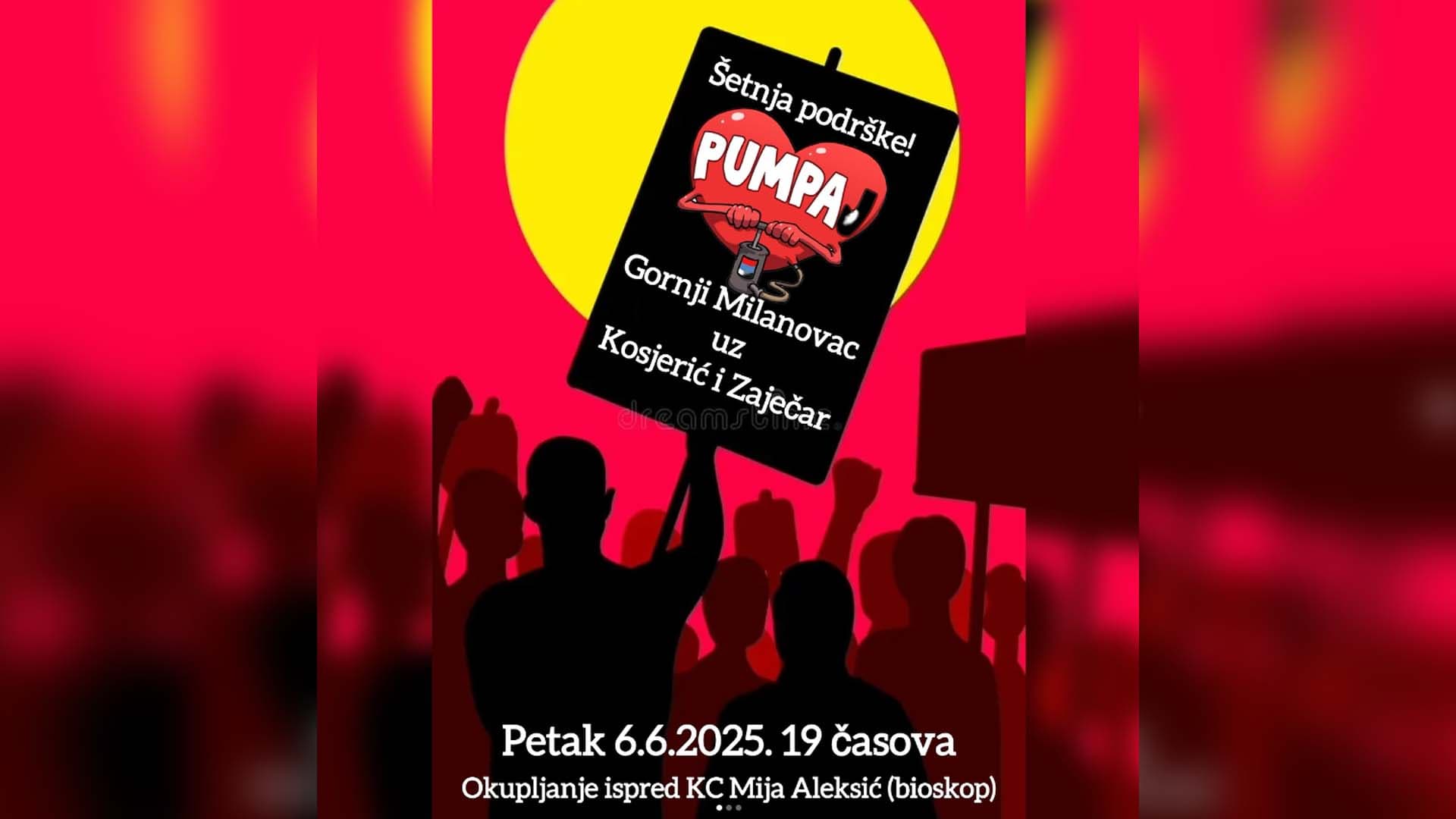 Šetnja podrške: Milanovac za Kosjerić i Zaječar