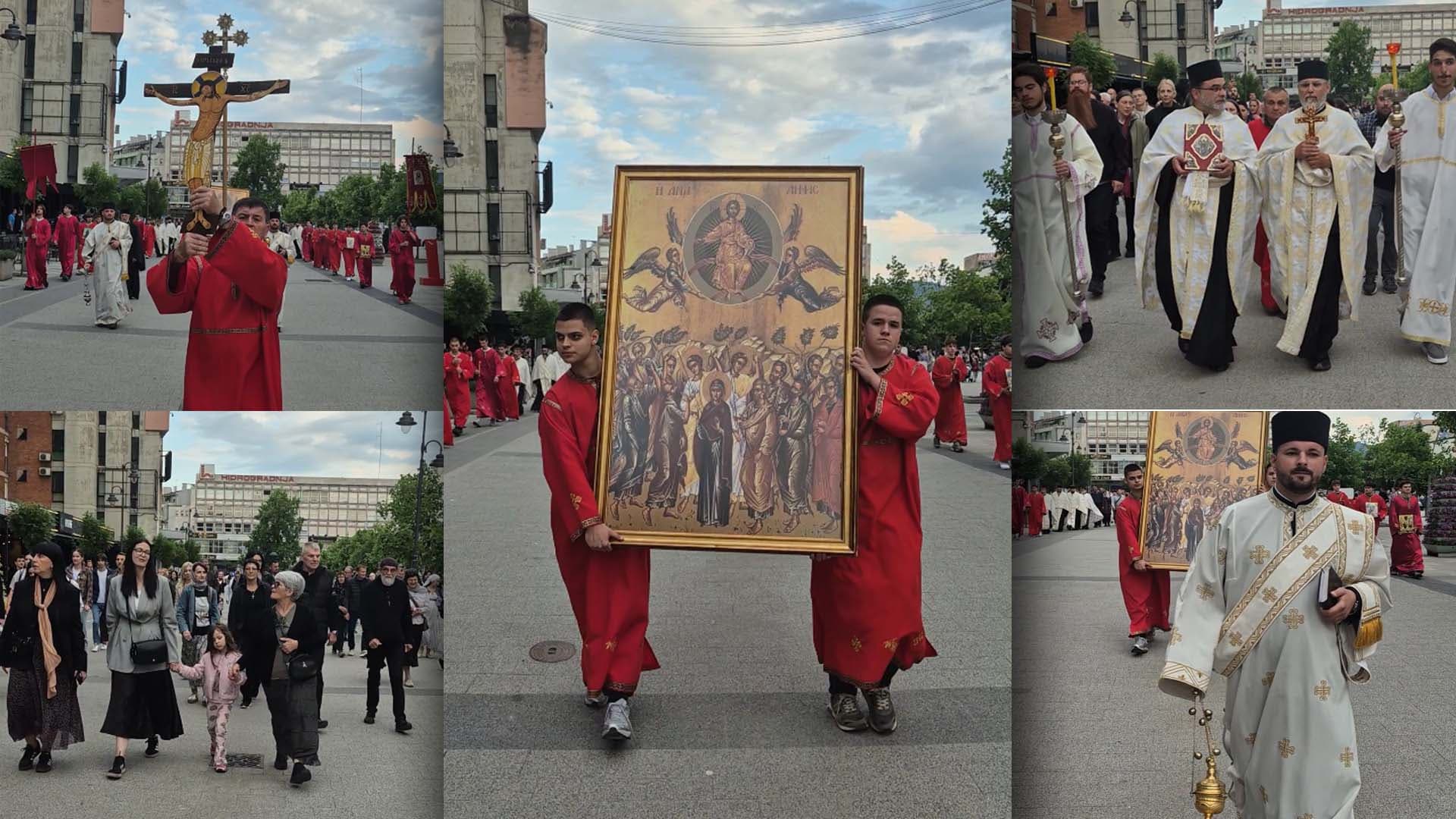Svečana Litija povodom slave grada Čačka - Spasovdana (VIDEO)