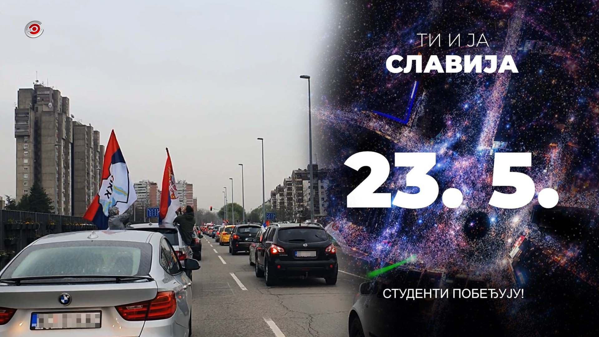 Organizovana auto-kolona iz zapadne i centralne Srbije kreće za Beograd na studentski protest