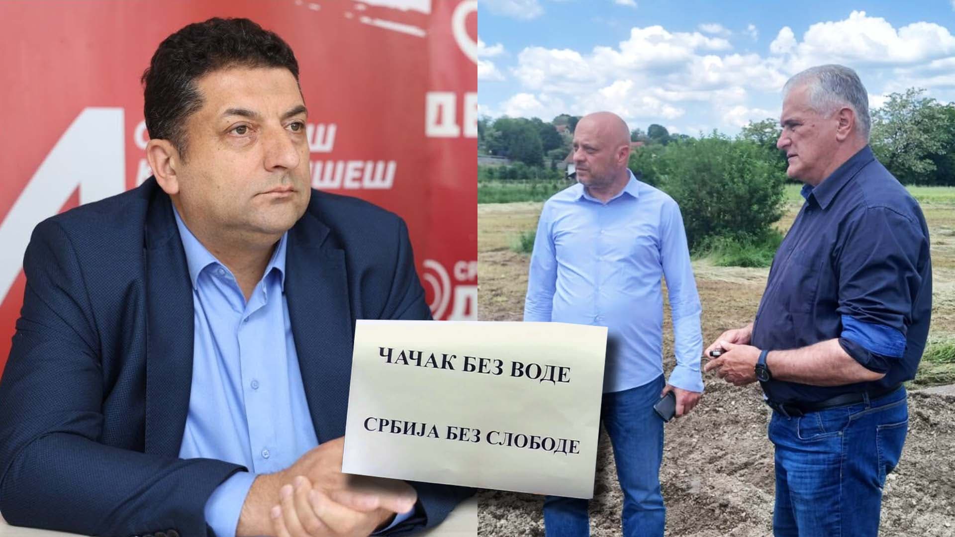 Simović (Dveri): Direktor "Rzava" na testu dobio DVOJKU, a Stevanić "vileni" u saopštenjima dok su građani žedni!