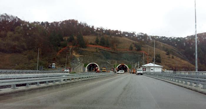 Radovi u tunelu Šarani