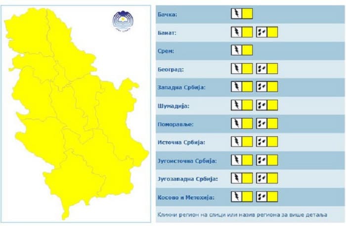ŽUTI METEOALARM U SRBIJI Kiša i pljuskovi danas širom zemlje, ali meteorolozi najavlju i kada nam se VRAĆA LETO