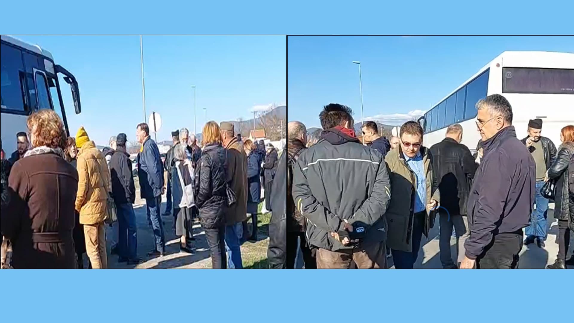 Blokade autobusa širom Srbije uoči velikog nacionalnog skupa u Beogradu
