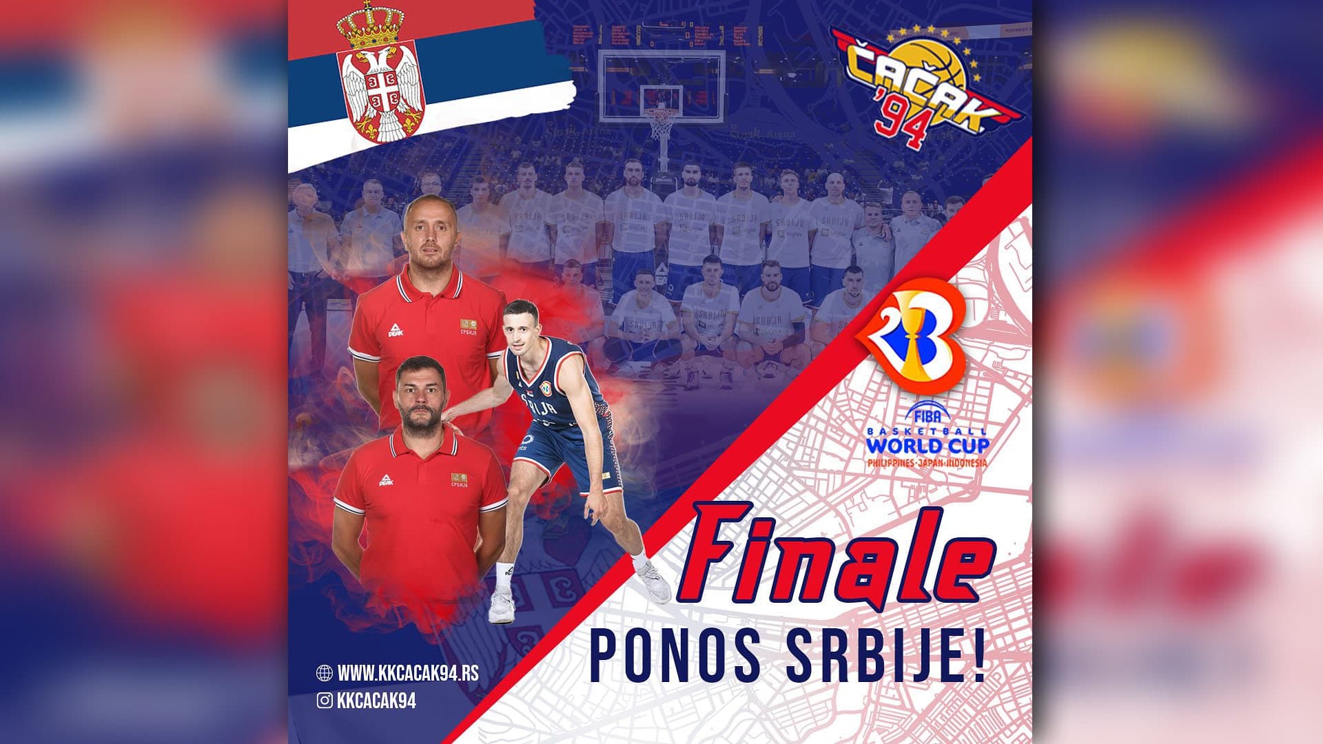 Finale Mundobasketa u nedelju, u reprezentaciji Srbije i trojica sjajnih Čačana