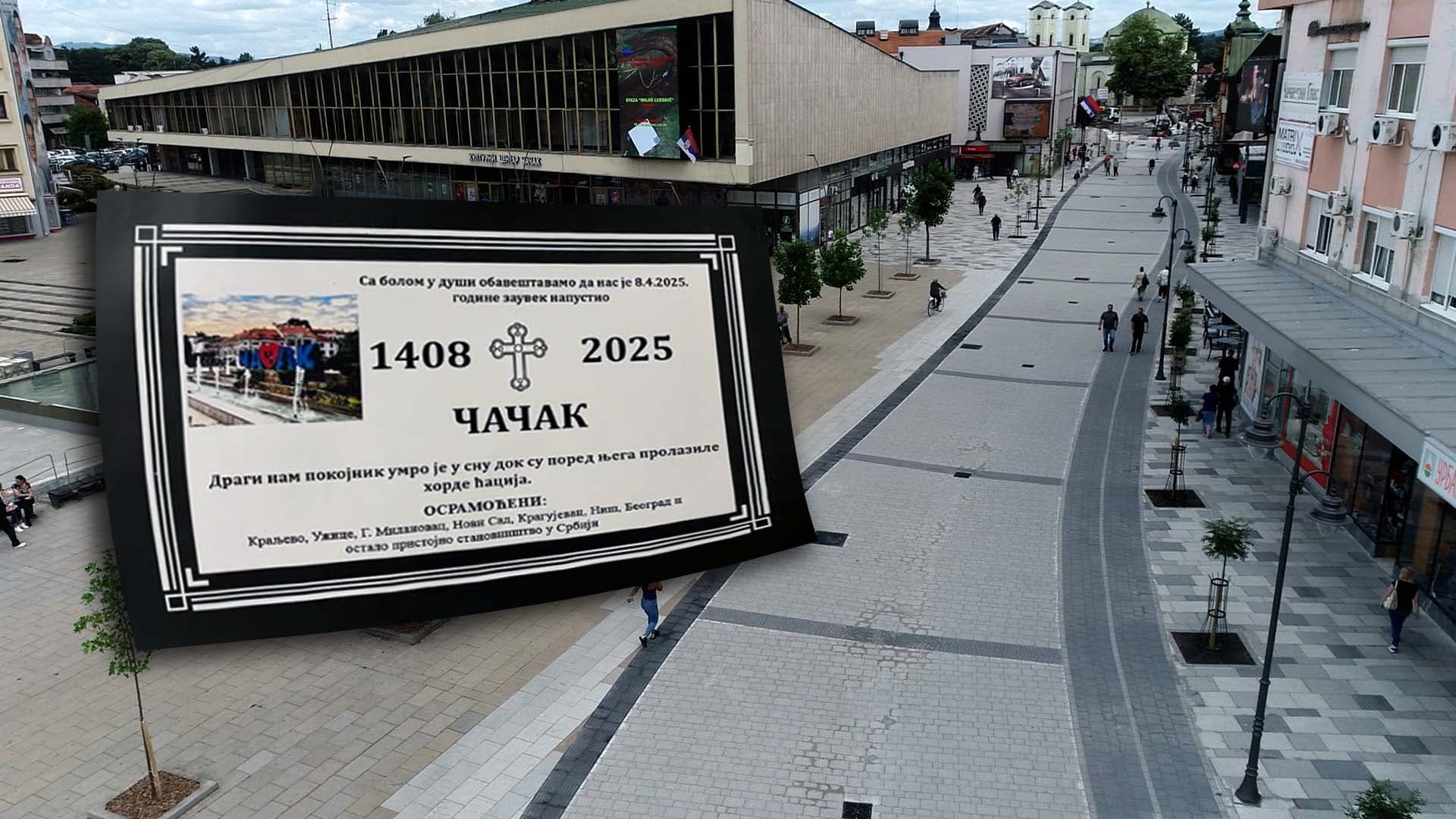 GRAčANI REPORTERI: Izlepljene umrlice za grad Čačak (FOTO)