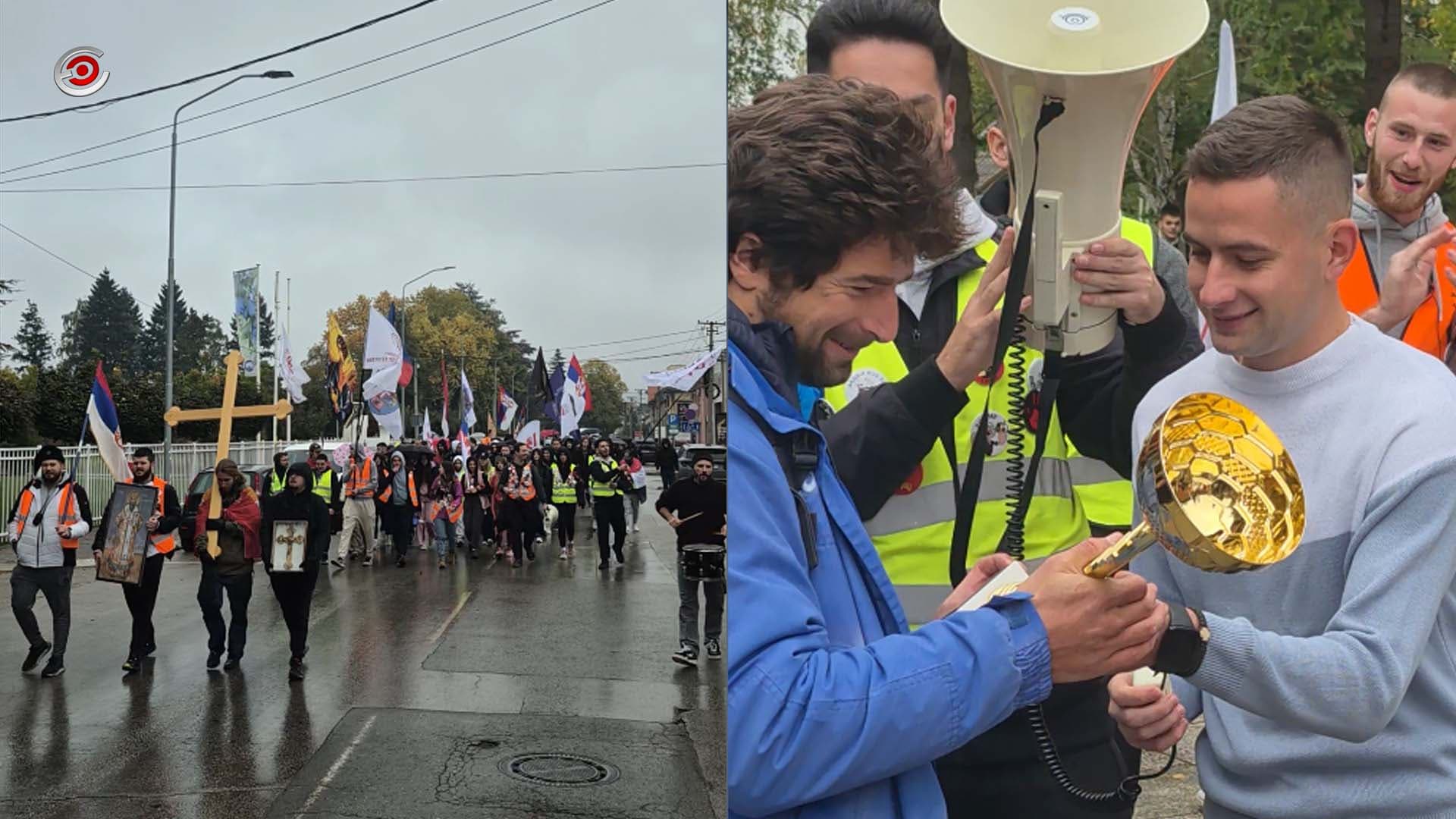 Studenti i maturanti krenuli peške za Novi Sad: Pred njima najduža ruta do sada - 238 km za sedam dana (VIDEO)