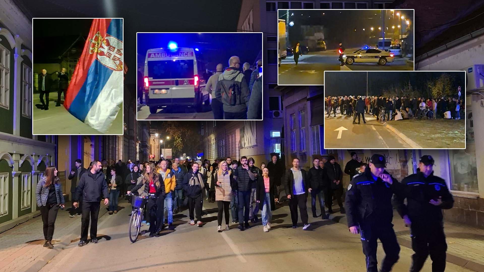 Čačak: U znak podrške Dijani Hrki studenti i građani održali protestnu šetnju i blokirali magistralu (VIDEO)