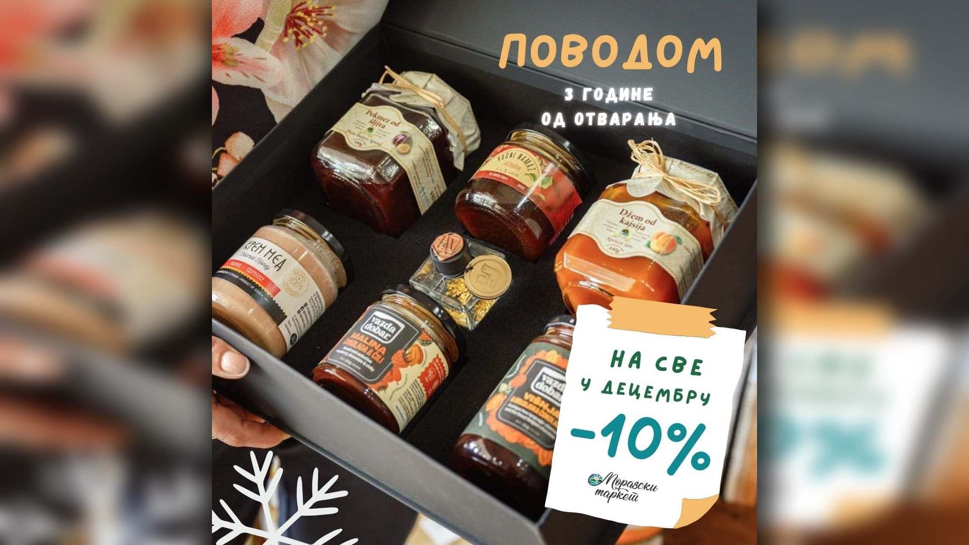 Decembarski popust u "Moravskom marketu": Svi proizvodi sniženi 10 posto