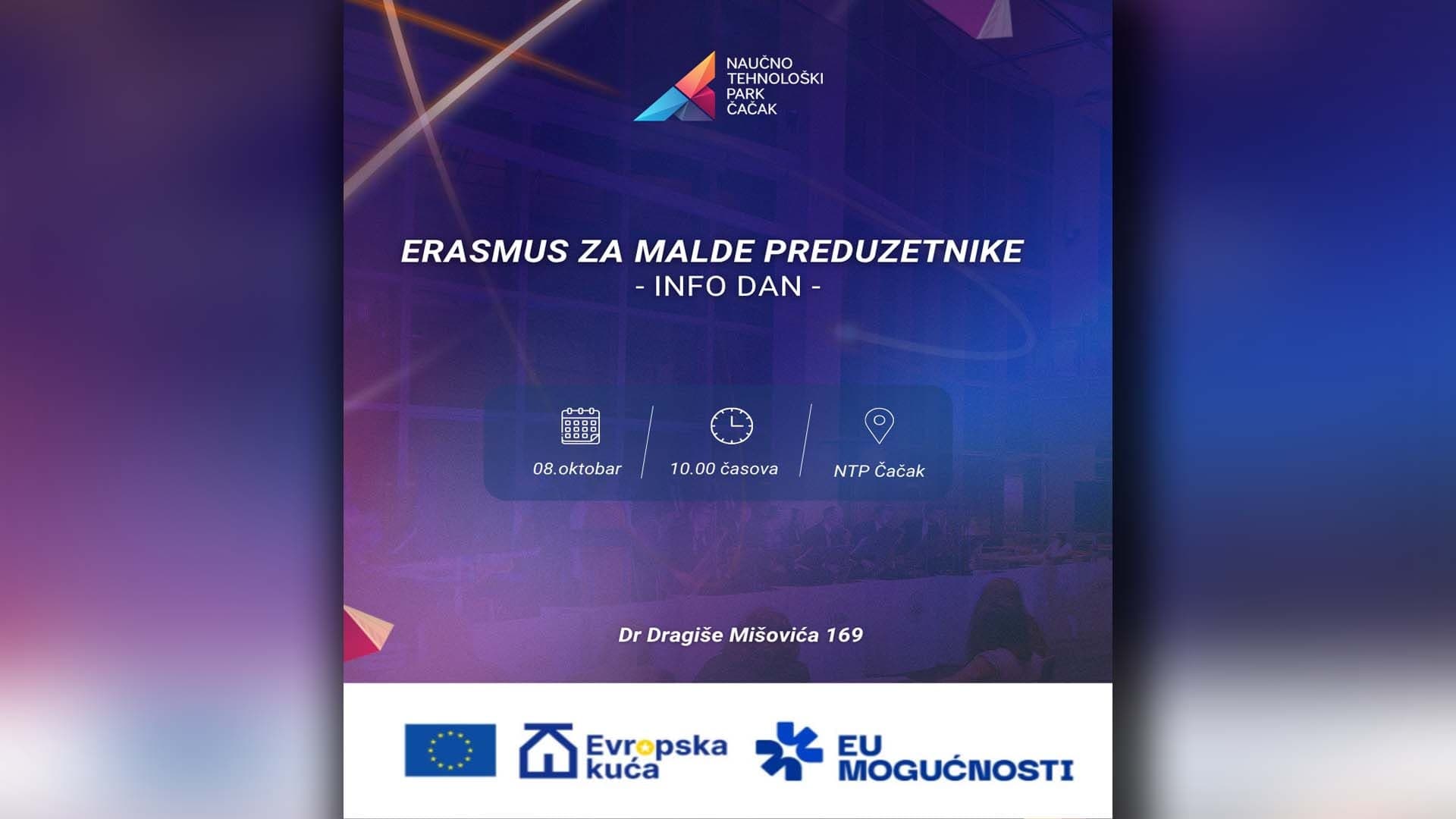 Info dan programa "Erasmus za mlade preduzetnike"